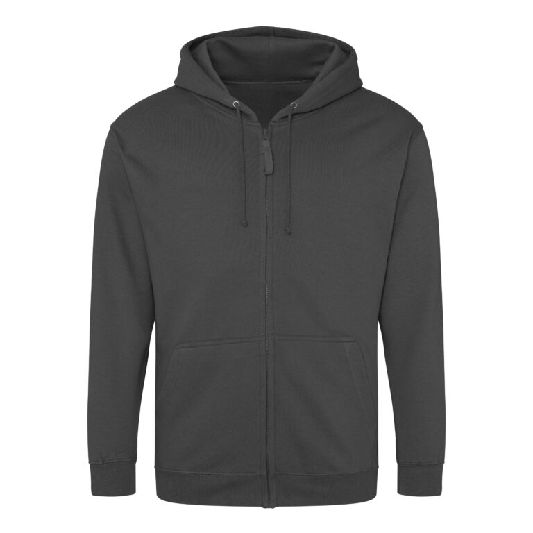 Bluza Rozpinana Klasyczna Bawełniana Czesana JH050 - Steel Grey (Solid)
