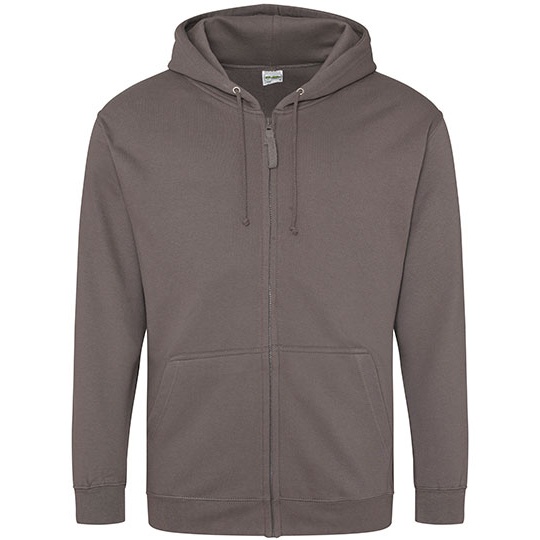 Bluza Rozpinana Klasyczna Bawelniana Czesana JH050 - Steel Grey (Solid)