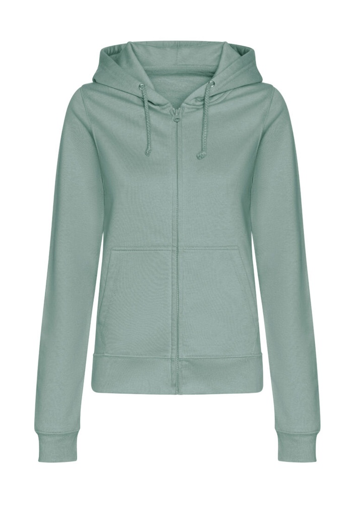 Damska Bluza Oversize Rozpinana Bawełniana JH050F - Dusty Green