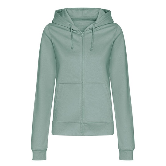Damska Bluza Oversize Rozpinana Bawelniana JH050F - Dusty Green