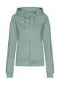 Damska Bluza Oversize Rozpinana Bawełniana JH050F - Dusty Green