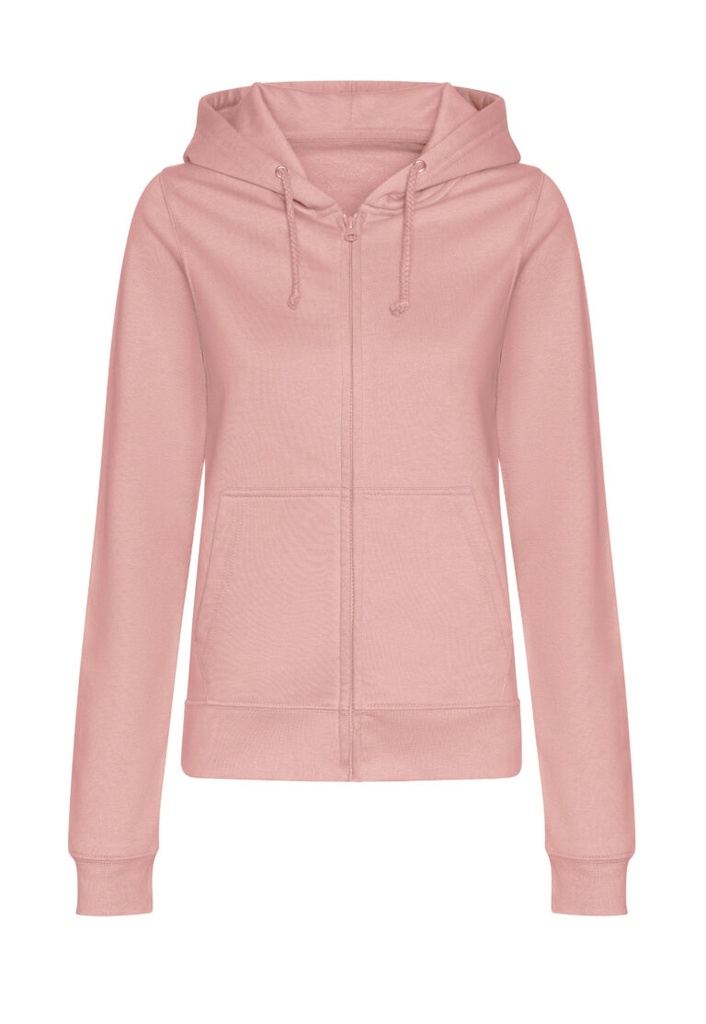 Damska Bluza Oversize Rozpinana Bawełniana JH050F - Dusty Pink