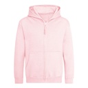 Bluza Dziecięca Rozpinana Z Kapturem Bawełniana Czesana JH050K - Baby Pink
