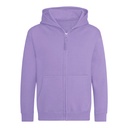 Bluza Dziecięca Rozpinana Z Kapturem Bawełniana Czesana JH050K - Digital Lavender