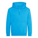 Bluza Dziecięca Rozpinana Z Kapturem Bawełniana Czesana JH050K - Hawaiian Blue