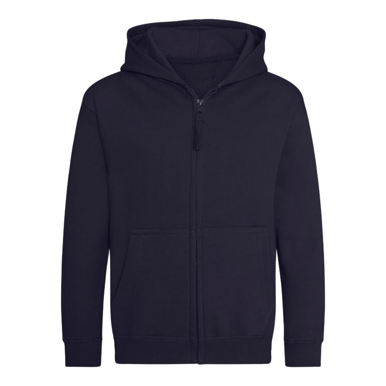 Bluza Dziecięca Rozpinana Z Kapturem Bawełniana Czesana JH050K - New French Navy