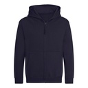 Bluza Dziecięca Rozpinana Z Kapturem Bawełniana Czesana JH050K - New French Navy