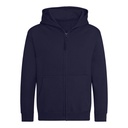 Bluza Dziecięca Rozpinana Z Kapturem Bawełniana Czesana JH050K - Oxford Navy