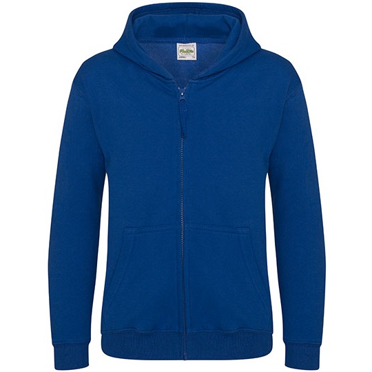 Bluza Dziecieca Rozpinana Z Kapturem Bawelniana Czesana JH050K - Royal Blue