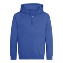Bluza Dziecięca Rozpinana Z Kapturem Bawełniana Czesana JH050K - Royal Blue