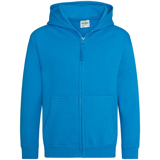 Bluza Dziecieca Rozpinana Z Kapturem Bawelniana Czesana JH050K - Sapphire Blue
