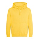 Bluza Dziecięca Rozpinana Z Kapturem Bawełniana Czesana JH050K - Sun Yellow