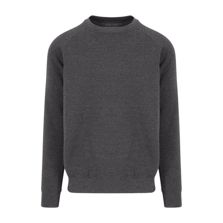 Bluza Raglanowa Standardowa Gruba Bawełniana Czesana JH130 - Charcoal (Heather)