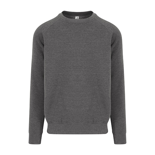 Bluza Raglanowa Standardowa Gruba Bawelniana Czesana JH130 - Charcoal (Heather)