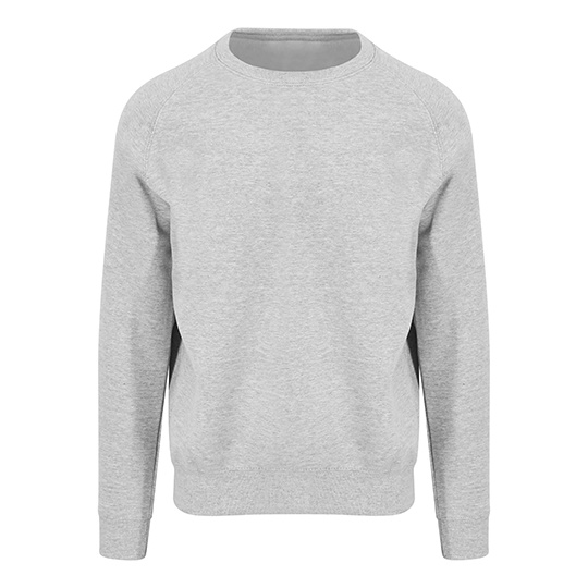 Bluza Gruba Bawełniana z Raglanowymi Rękawami JH130 - Heather Grey