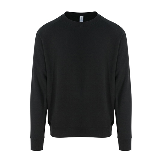 Bluza Raglanowa Standardowa Gruba Bawelniana Czesana JH130 - Jet Black