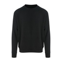Bluza Raglanowa Standardowa Gruba Bawełniana Czesana JH130 - Jet Black