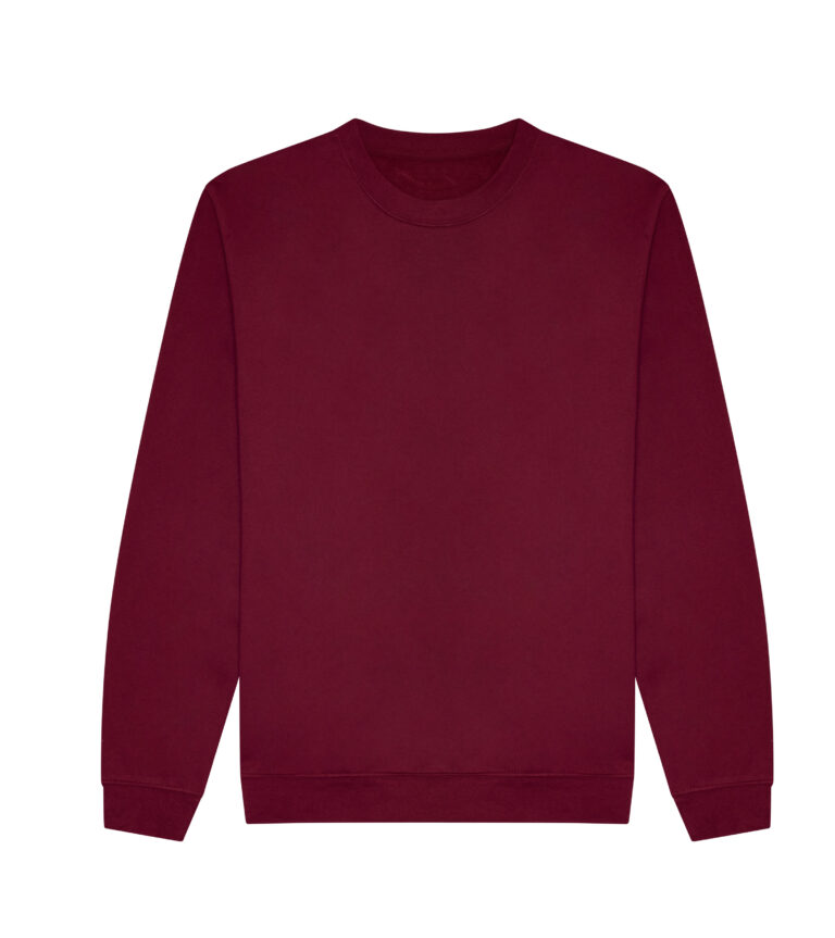Bluza Klasyczna Organiczna Bawełna Recykling Poliester JH230 - Burgundy