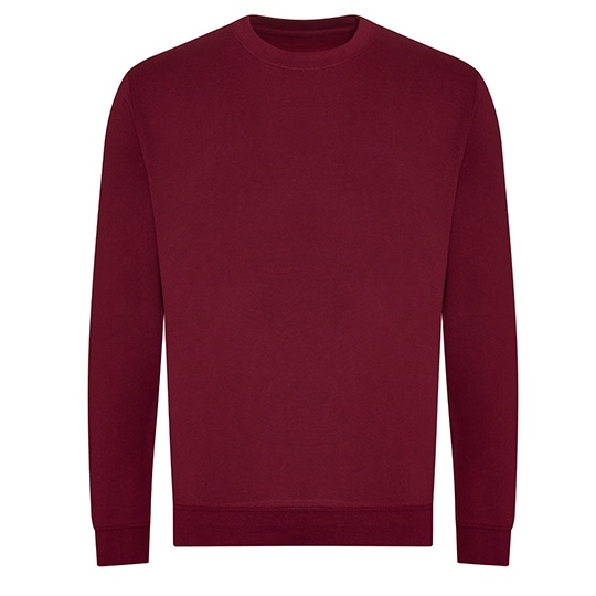 Bluza Klasyczna Organiczna Bawelna Recykling Poliester JH230 - Burgundy