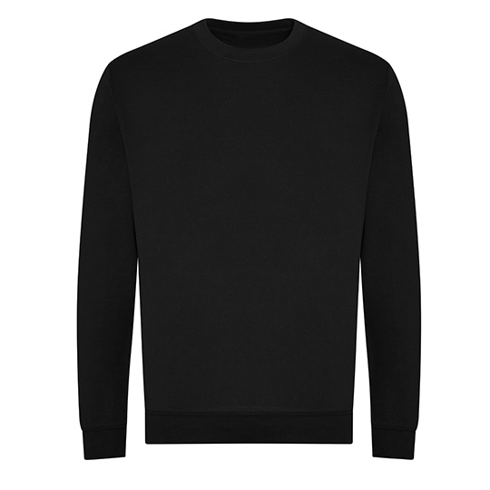 Bluza Klasyczna Organiczna Bawelna Recykling Poliester JH230 - Deep Black