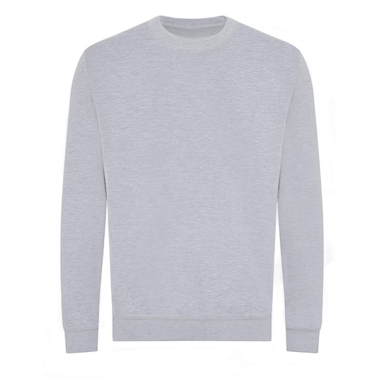 Bluza Klasyczna Organiczna Bawelna Recykling Poliester JH230 - Heather Grey