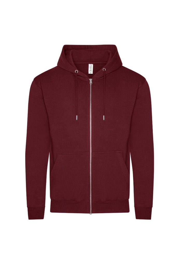 Bluza Rozpinana Standardowy Kroj Bawełna Organiczna JH250 - Burgundy