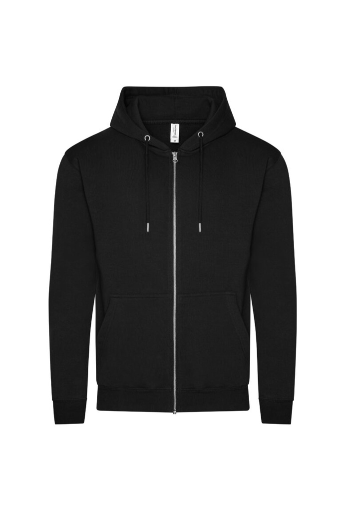 Bluza Rozpinana Standardowy Kroj Bawełna Organiczna JH250 - Deep Black