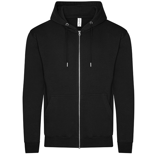Bluza Rozpinana Standardowy Kroj Bawelna Organiczna JH250 - Deep Black