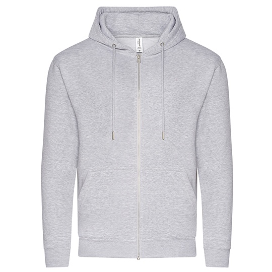 Bluza Rozpinana Standardowy Kroj Bawelna Organiczna JH250 - Heather Grey