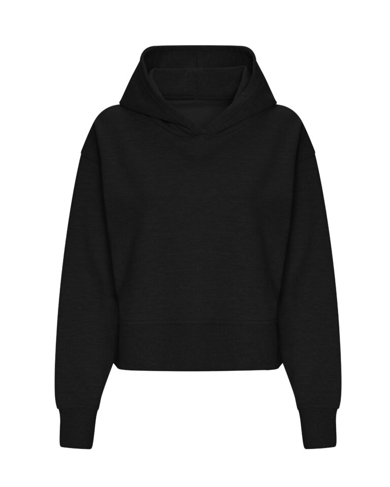 Bluza Klasyczna Bawełniana z Kapturem JH305 - Deep Black