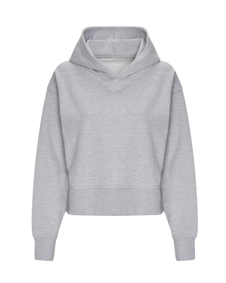 Bluza Klasyczna Bawełniana z Kapturem JH305 - Heather Grey