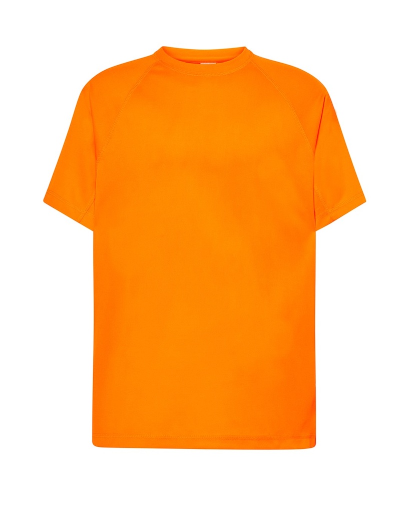 T-shirt Sportowy Poliester JHK100 - Orange Fluor