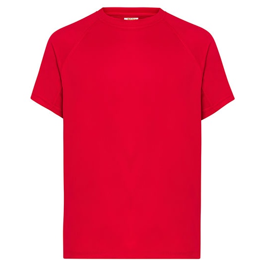 Męski T-shirt Sportowy Slim JHK100 - Red