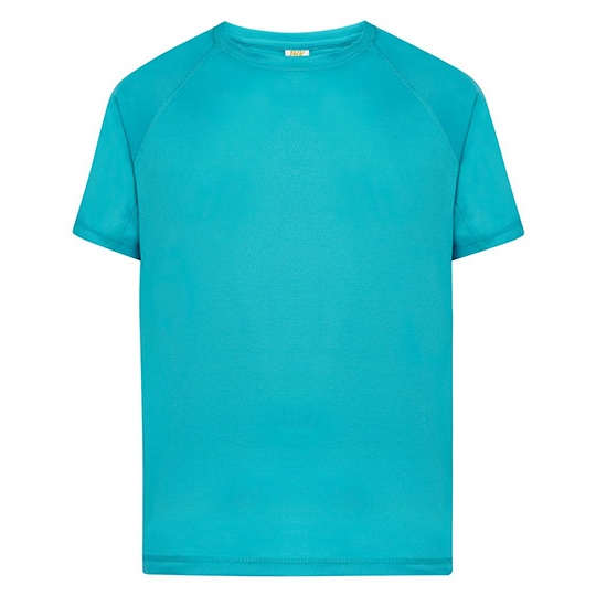 Męski T-shirt Sportowy Slim JHK100 - Turquoise