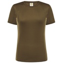 Damski t-shirt sportowy slim JHK101 - Khaki