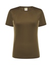T-shirt Damski Sportowy Slim Poliester JHK101 - Khaki