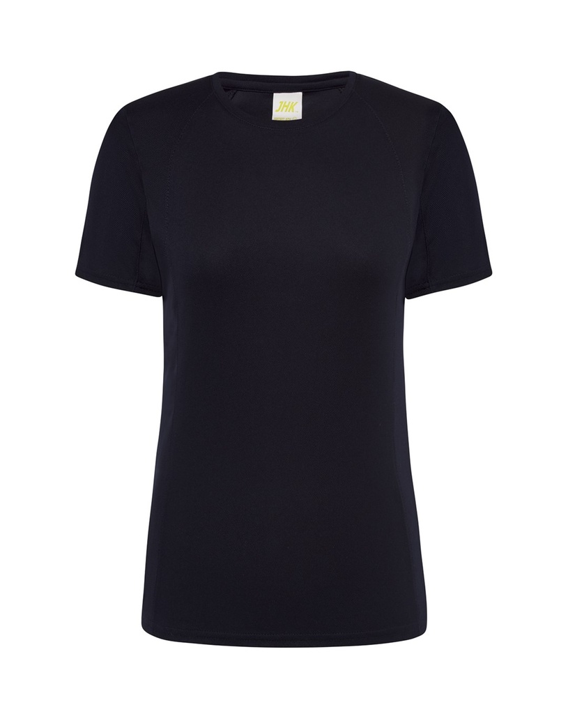 T-shirt Damski Sportowy Slim Poliester JHK101 - Navy