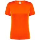 Damski t-shirt sportowy slim JHK101 - Orange