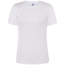 T-shirt Damski Sportowy Slim Poliester JHK101 - White