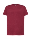 Koszulka Klasyczna Bawelniana JHK150 - Burgundy Heather