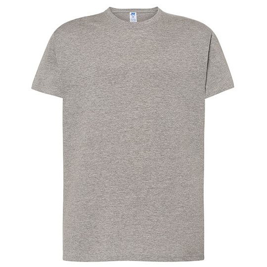 Koszulka Klasyczna Bawelniana JHK150 - Grey Melange