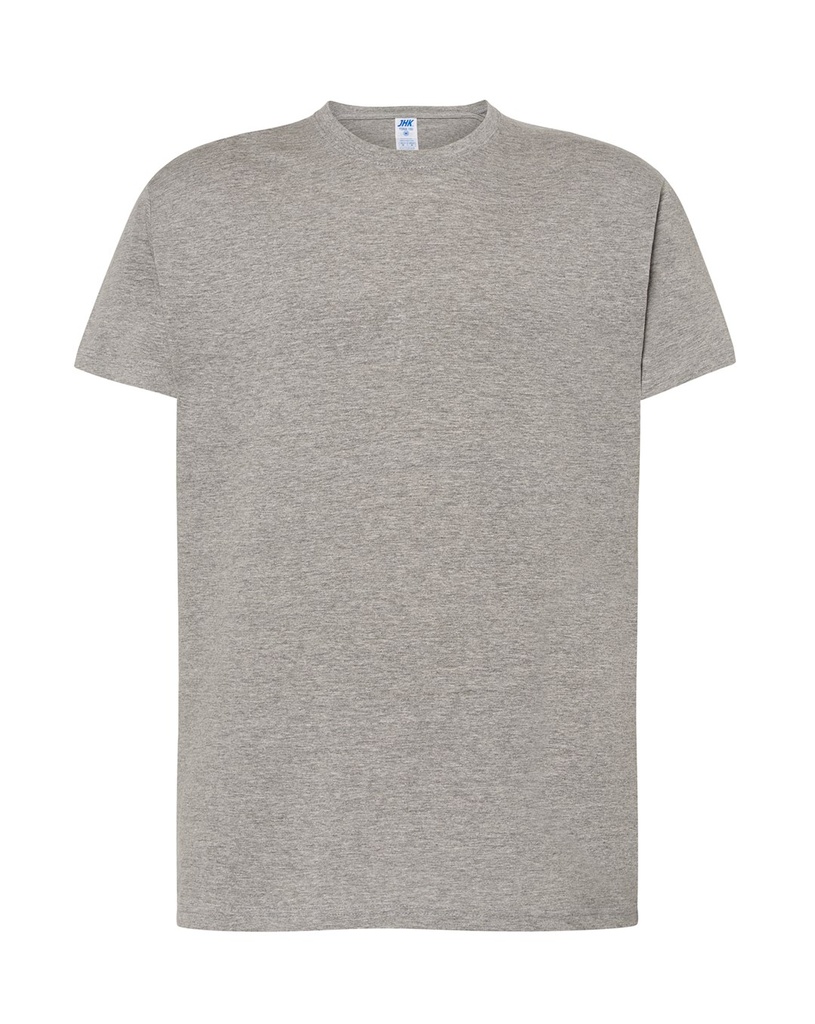 Koszulka Klasyczna Bawelniana JHK150 - Grey Melange