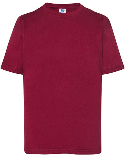 T-Shirt Dzieciecy Klasyczny Bawelniany JHK150K - Burgundy