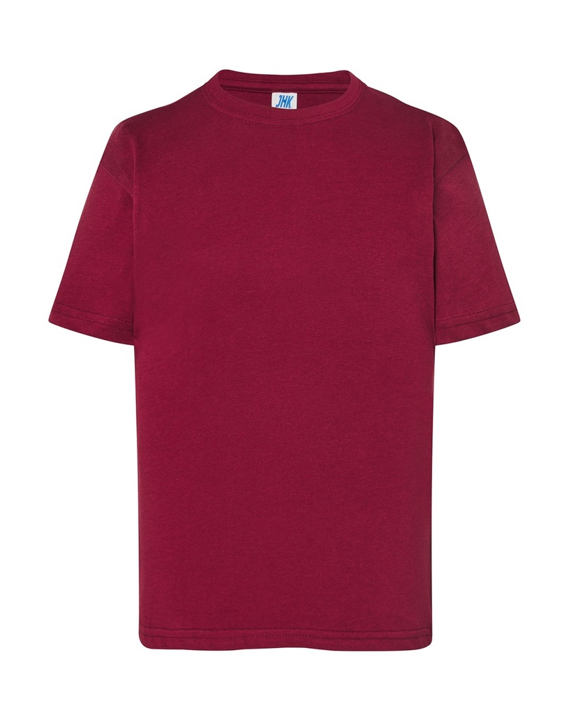 T-Shirt Dzieciecy Klasyczny Bawelniany JHK150K - Burgundy