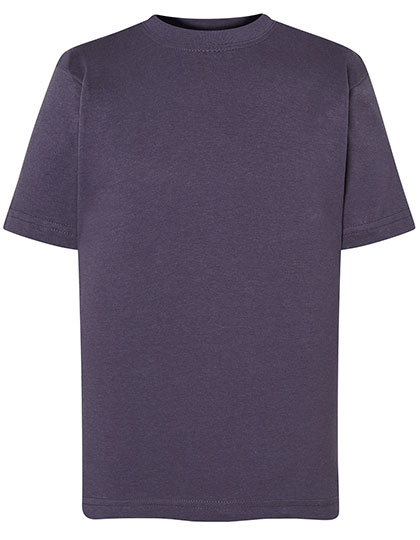 T-Shirt Dziecięcy Klasyczny Bawełniany JHK150K - Denim