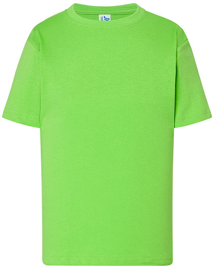 T-Shirt Dziecięcy Klasyczny Bawełniany JHK150K - Lime