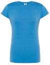 Damski t-shirt slim JHK152 - Azure
