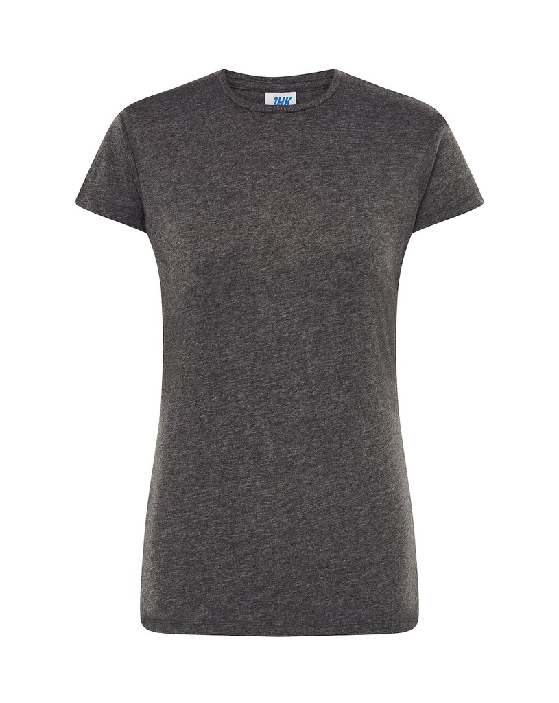 Koszulka Damska Slim Bawelniana JHK152 - Charcoal Heather