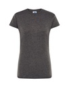 Koszulka Damska Slim Bawelniana JHK152 - Charcoal Heather