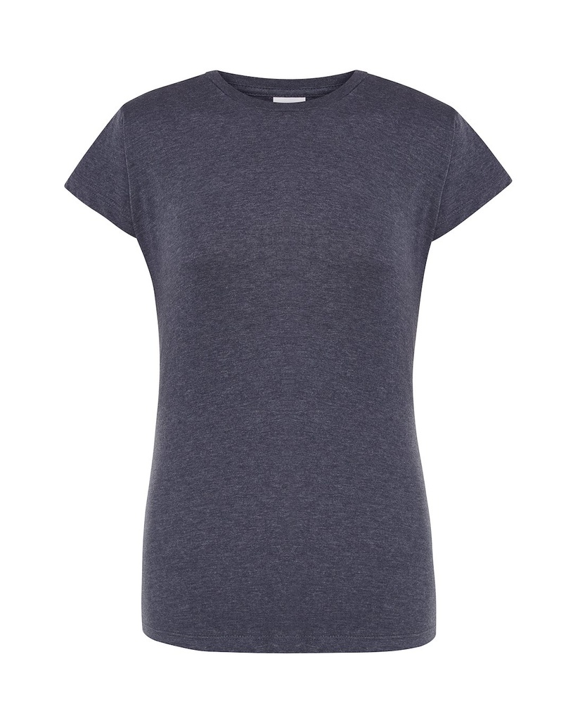 Koszulka Damska Slim Bawelniana JHK152 - Denim Heather
